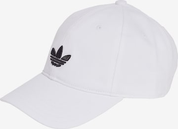 ADIDAS ORIGINALS Cap 'Adicolor Classic Trefoil' in White: front