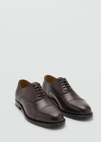 MANGO MAN Lace-Up Shoes in Brown