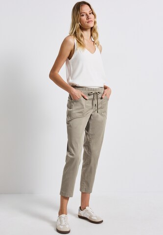 STREET ONE Slimfit Hose in Grau