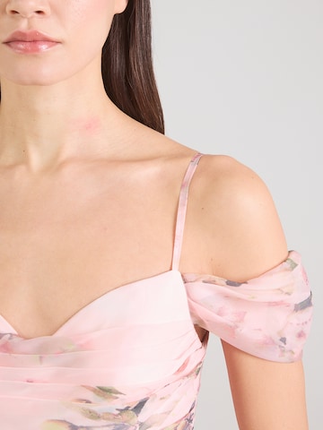 mascara - Vestido de noche en naranja