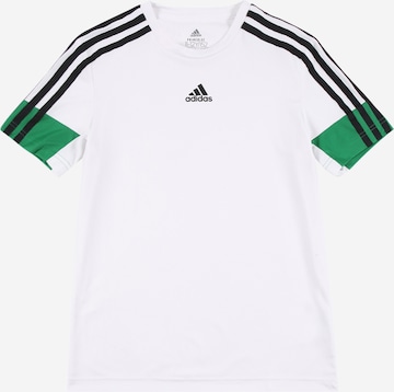 ADIDAS PERFORMANCE Funkčné tričko 'B.A.R. 3-Streifen' - biela: predná strana