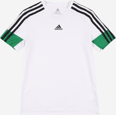 ADIDAS PERFORMANCE Tehnička sportska majica u zelena / crna / bijela, Pregled proizvoda
