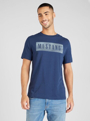 T-Shirt 'Austin' MUSTANG en bleu : devant