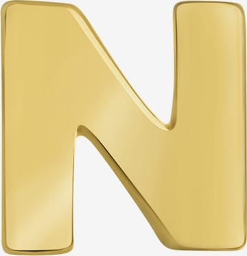 Lucardi Ohrringe 'Buchstabe' in Gold: Vorderseite