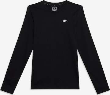 4F Junior - Camiseta funcional en negro: frente