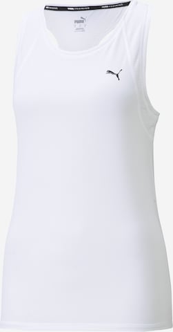 PUMA - Top desportivo em branco: frente