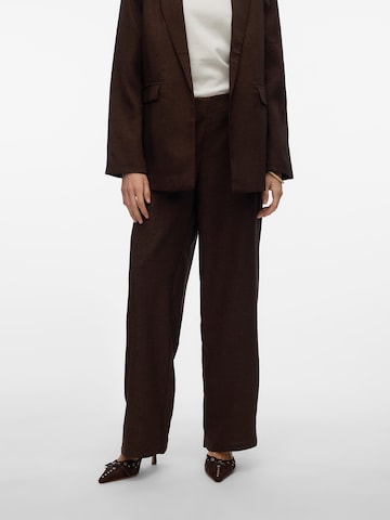 VERO MODA Wide leg Pants in Brown: front