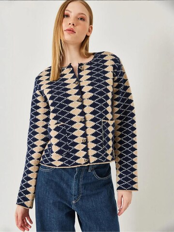 Bianco Lucci - Casaco de malha em azul: frente