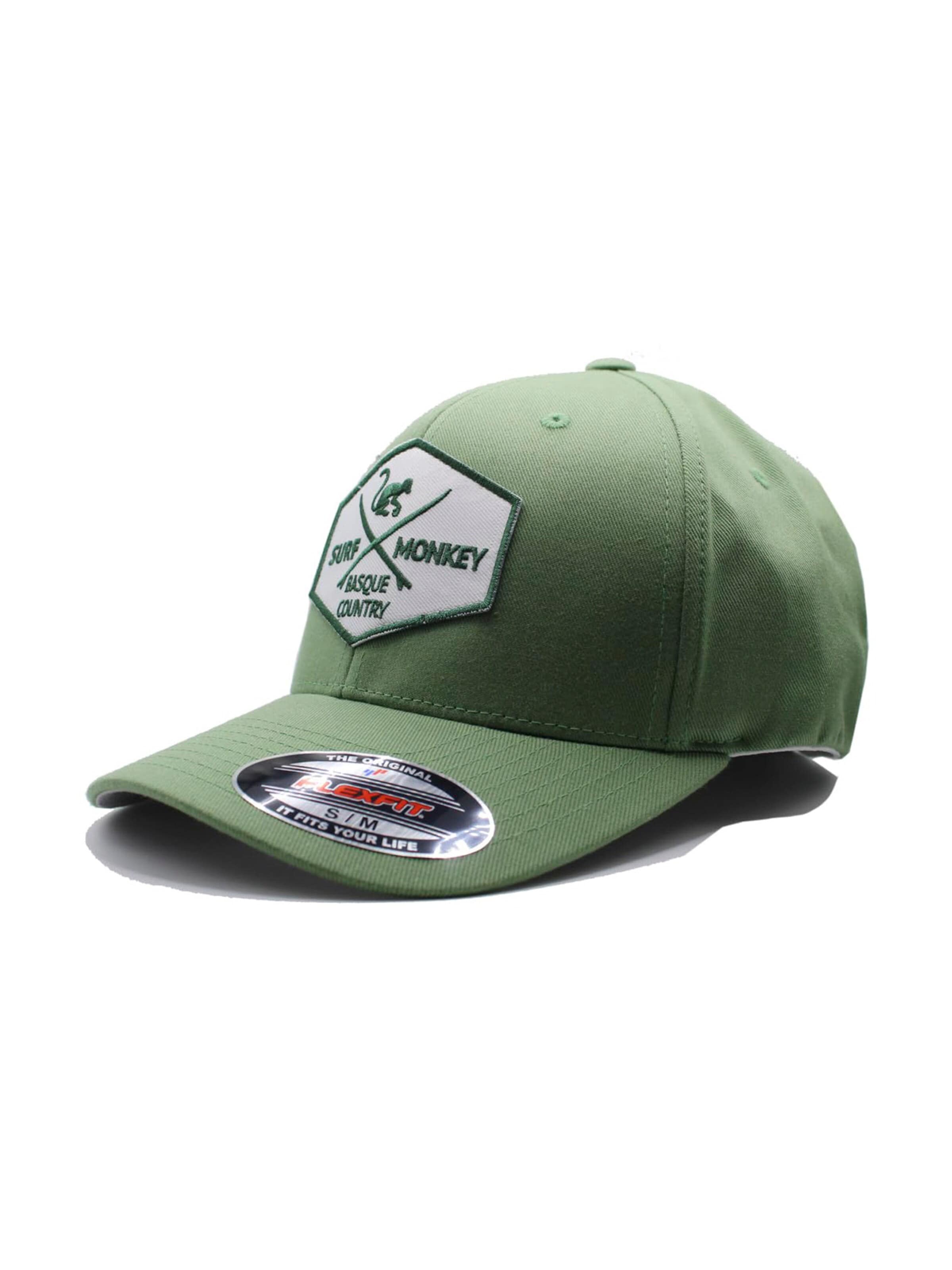Surf Monkey - Boné desportivo em verde: frente