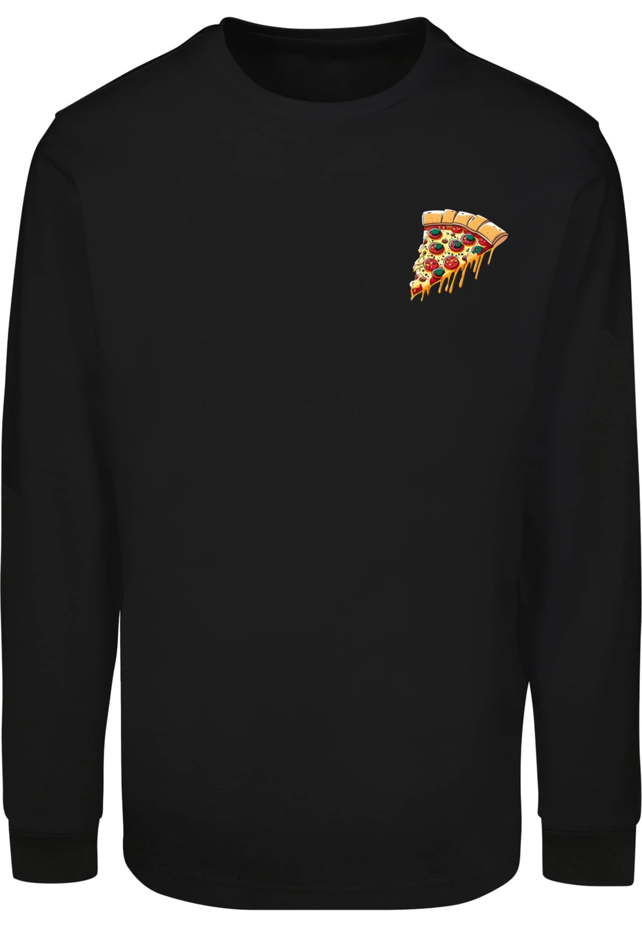 T-Shirt 'Pizza Comic' Merchcode en noir : devant