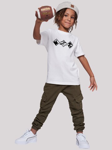 T-Shirt 'Zorro Diamond Trio' F4NT4STIC en blanc