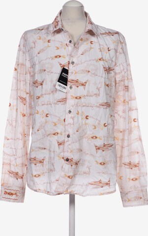 Desigual Button Up Shirt in L in Beige: front