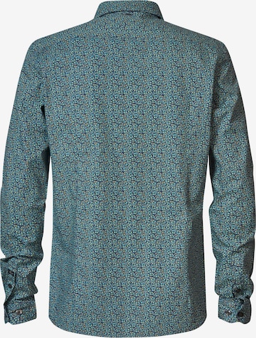 Petrol Industries Regular fit Button Up Shirt 'Gnarly' in Blue