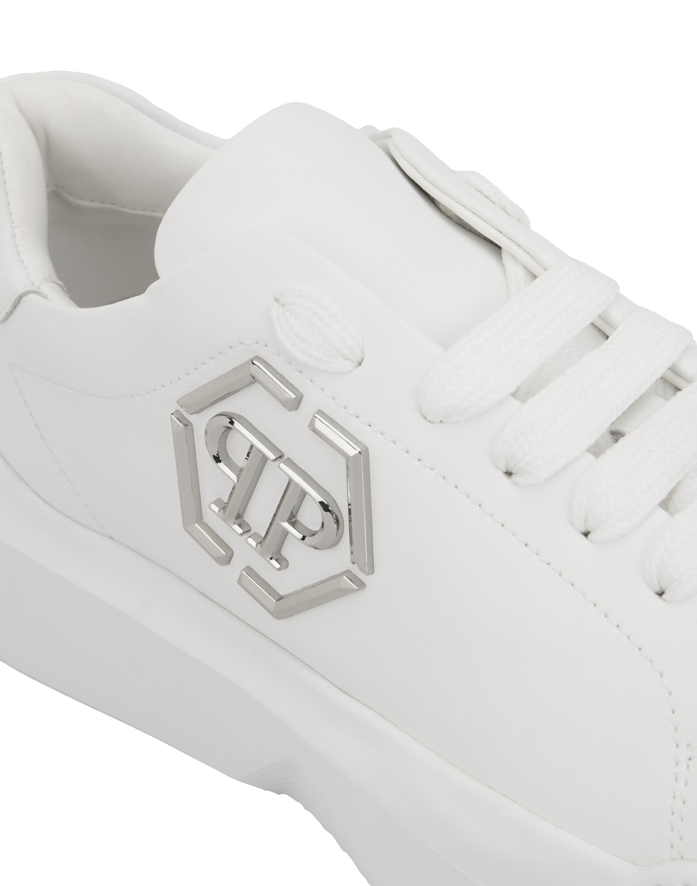 Sneaker bassa di Philipp Plein in bianco