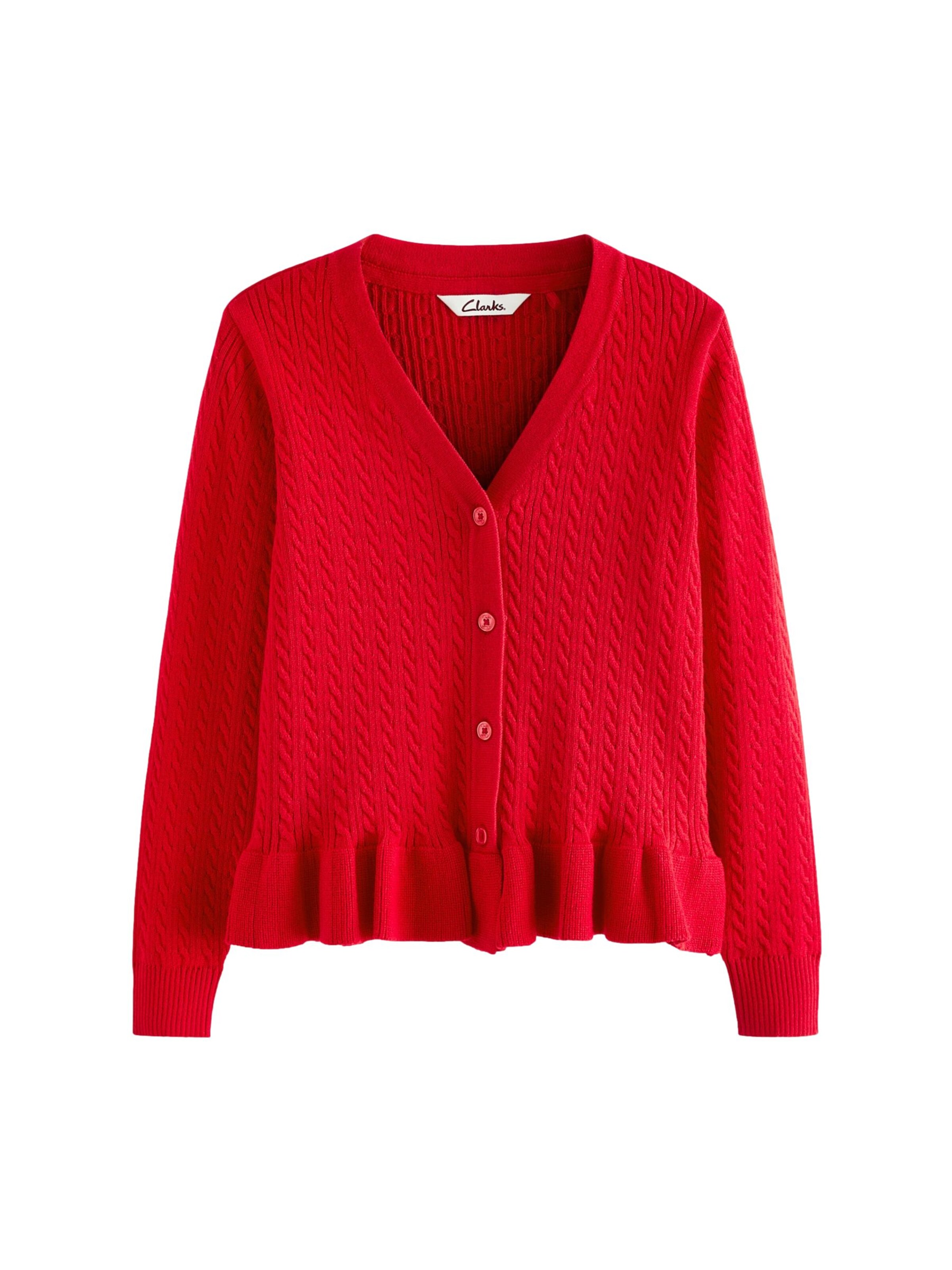 CLARKS Cardigan i rød: forside