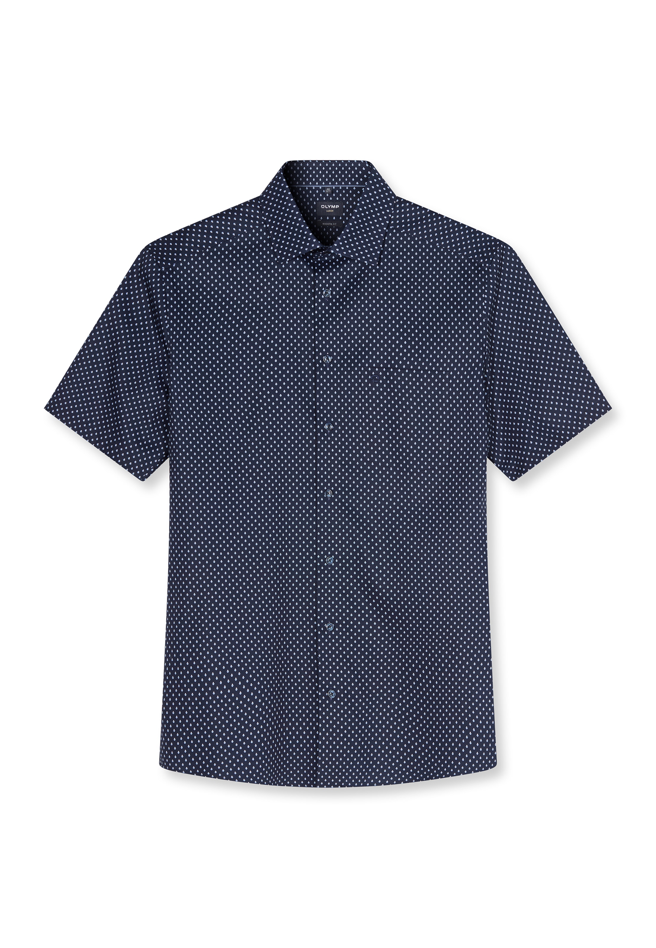 OLYMP Button Up Shirt in Blue: front