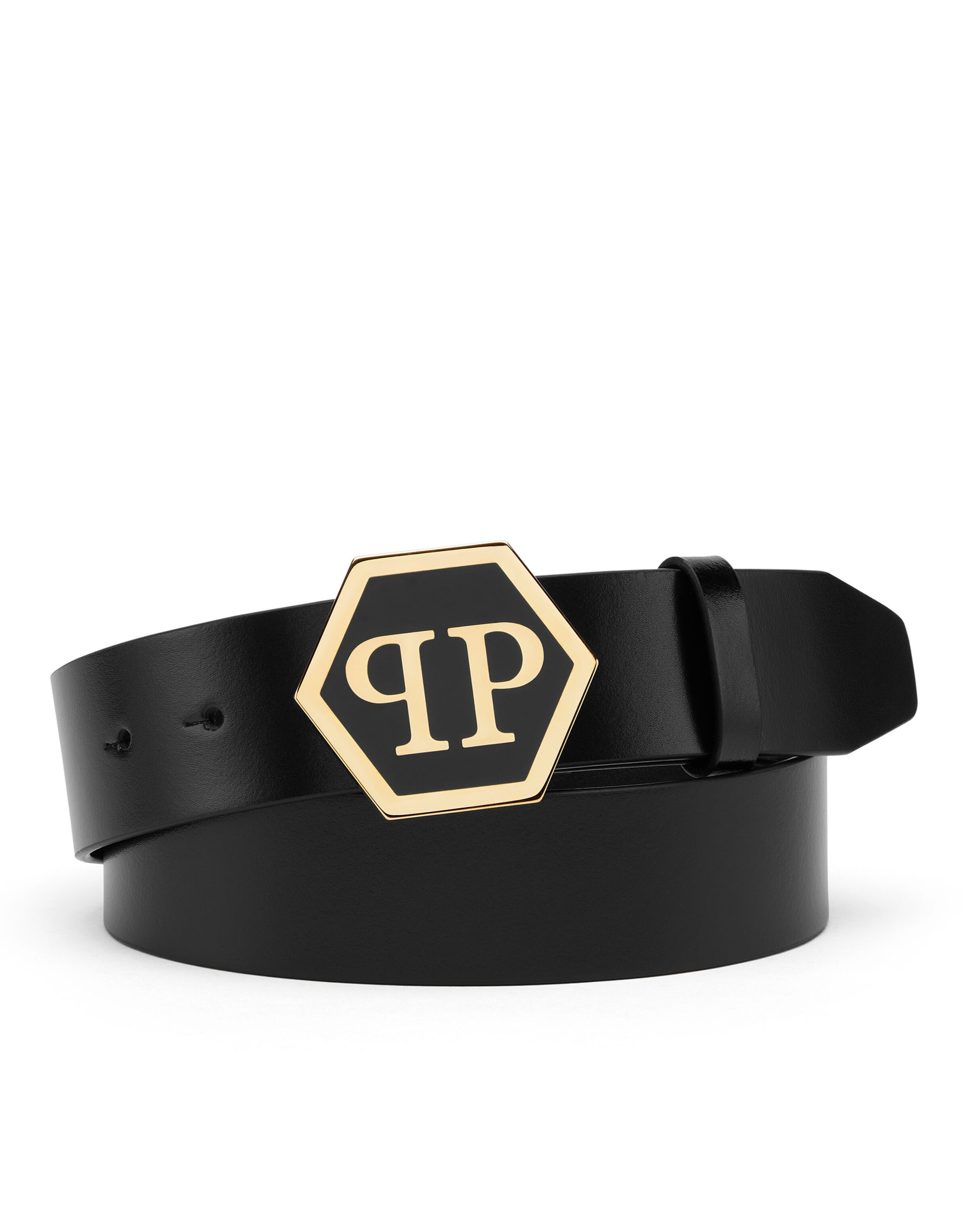 Philipp Plein Belt in Black: front