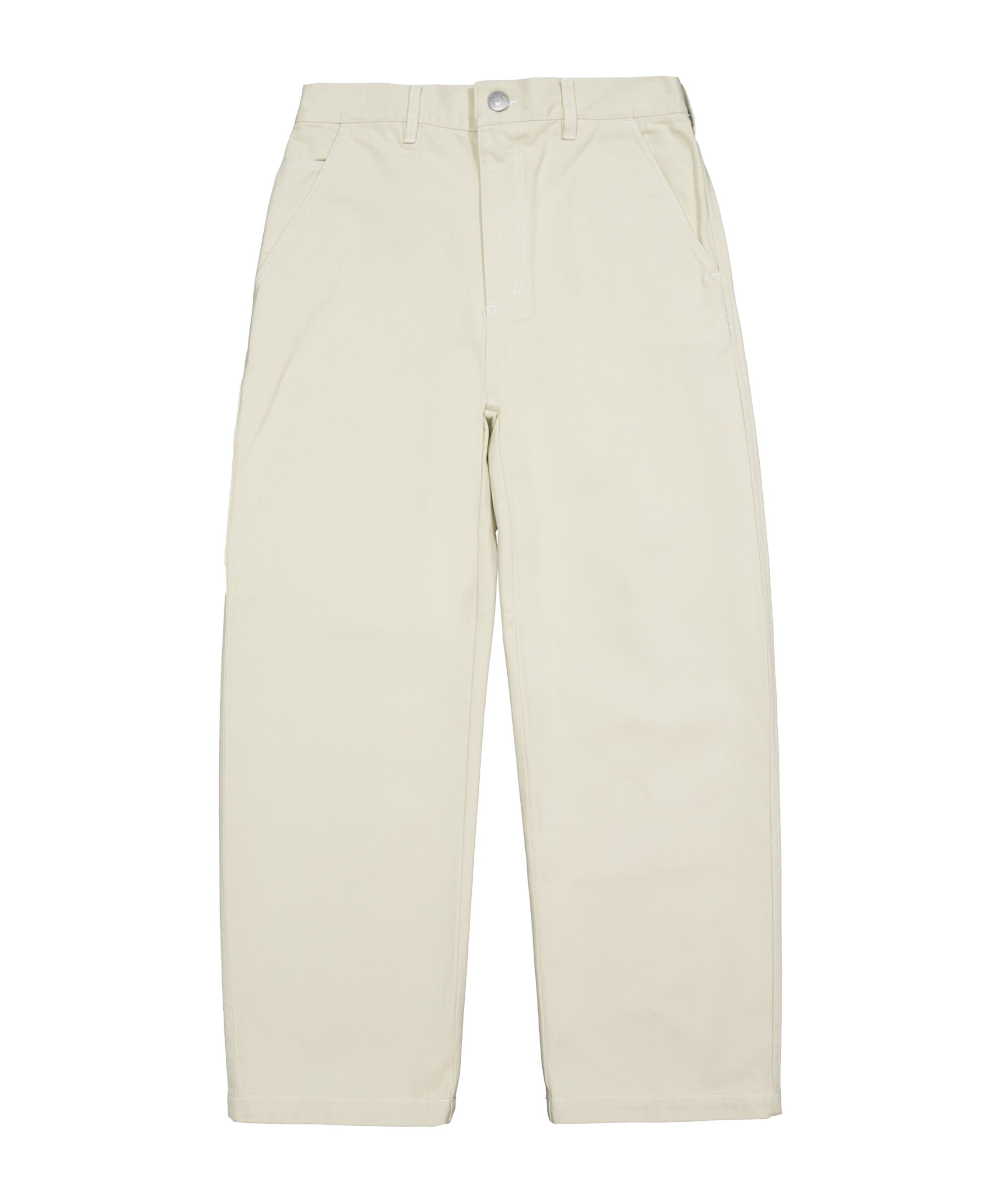 Obey Regular Hose 'Brighton' in Weiß: Vorderseite