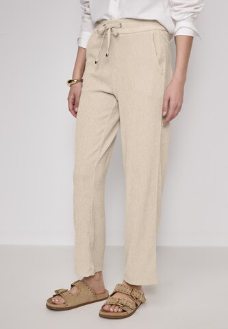Street One Studio Loosefit Hose in Beige: Vorderseite