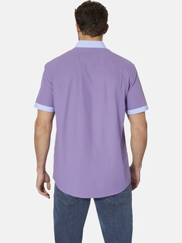 BABISTA Regular fit Button Up Shirt ' Florevetto ' in Purple