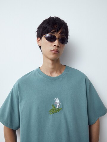 Pull&Bear T-Shirt in Grün
