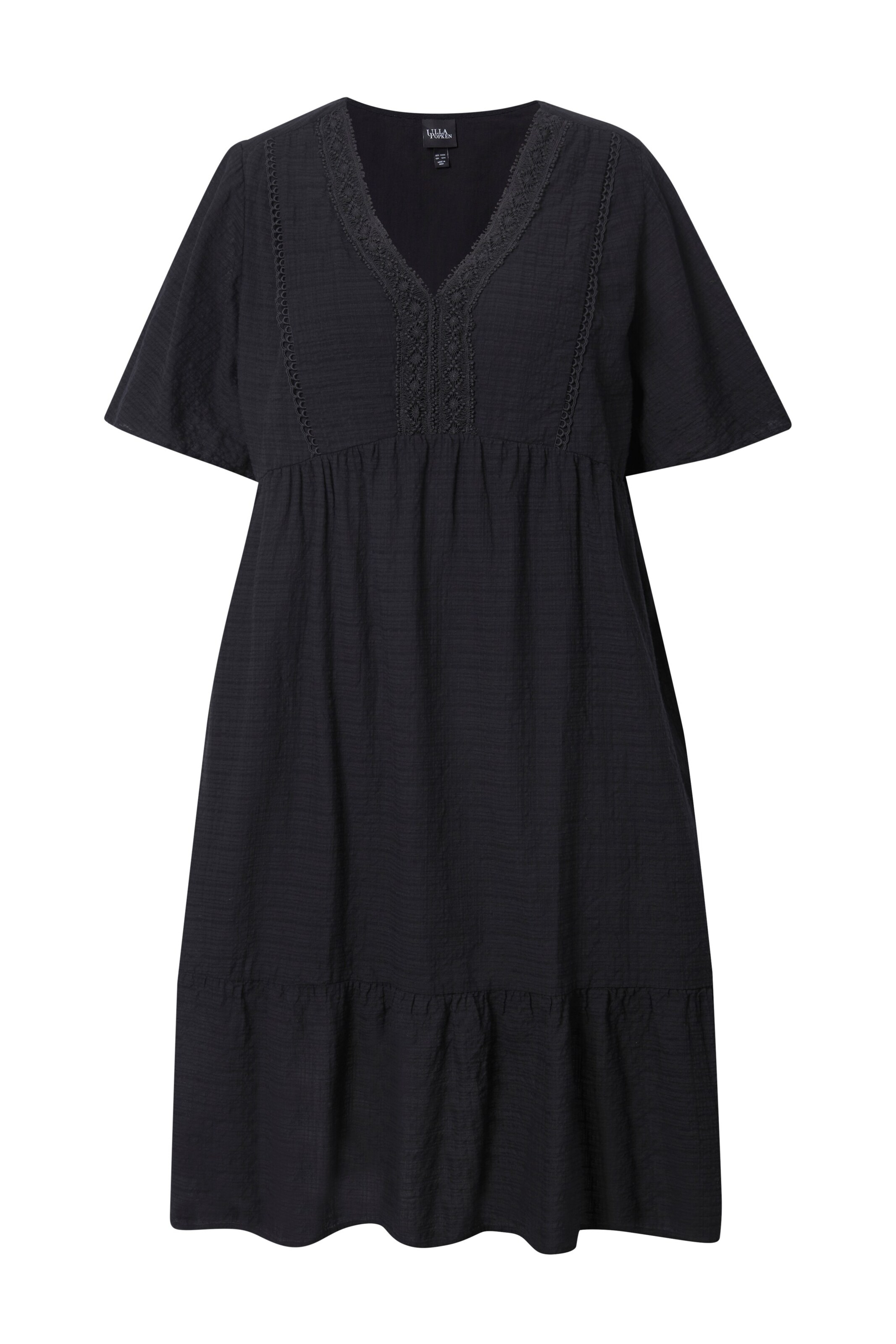 Ulla Popken Kleid in Schwarz: Vorderseite