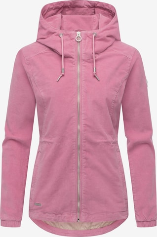 Giacca di mezza stagione di Ragwear in rosa: frontale
