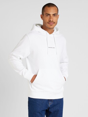 Calvin Klein Jeans Sweatshirt in Weiß