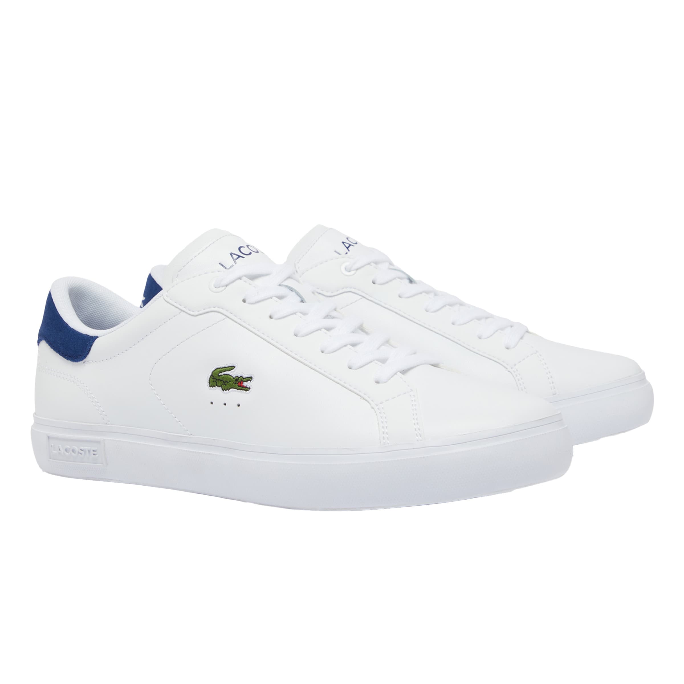 Baskets basses 'Powercourt' LACOSTE en blanc : devant