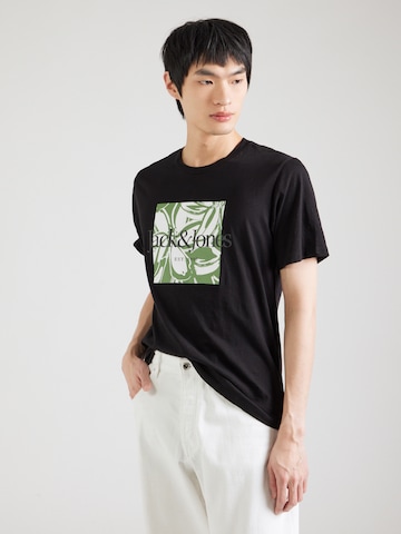 JACK & JONES T-Shirt 'JWHLAFAYETTE' in Schwarz: Vorderseite