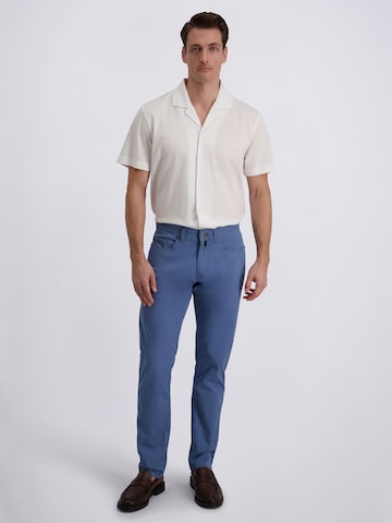 PIERRE CARDIN Tapered Chino trousers 'Lyon' in Blue