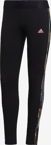ADIDAS SPORTSWEAR Skinny Workout Pants 'Essential' in Black: front