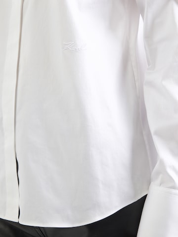 Karl Lagerfeld Blouse 'ARCHIVE CLASSIC' in White