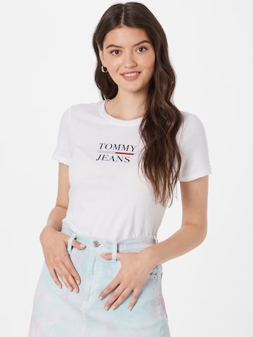 Tricou de la Tommy Jeans pe negru: față