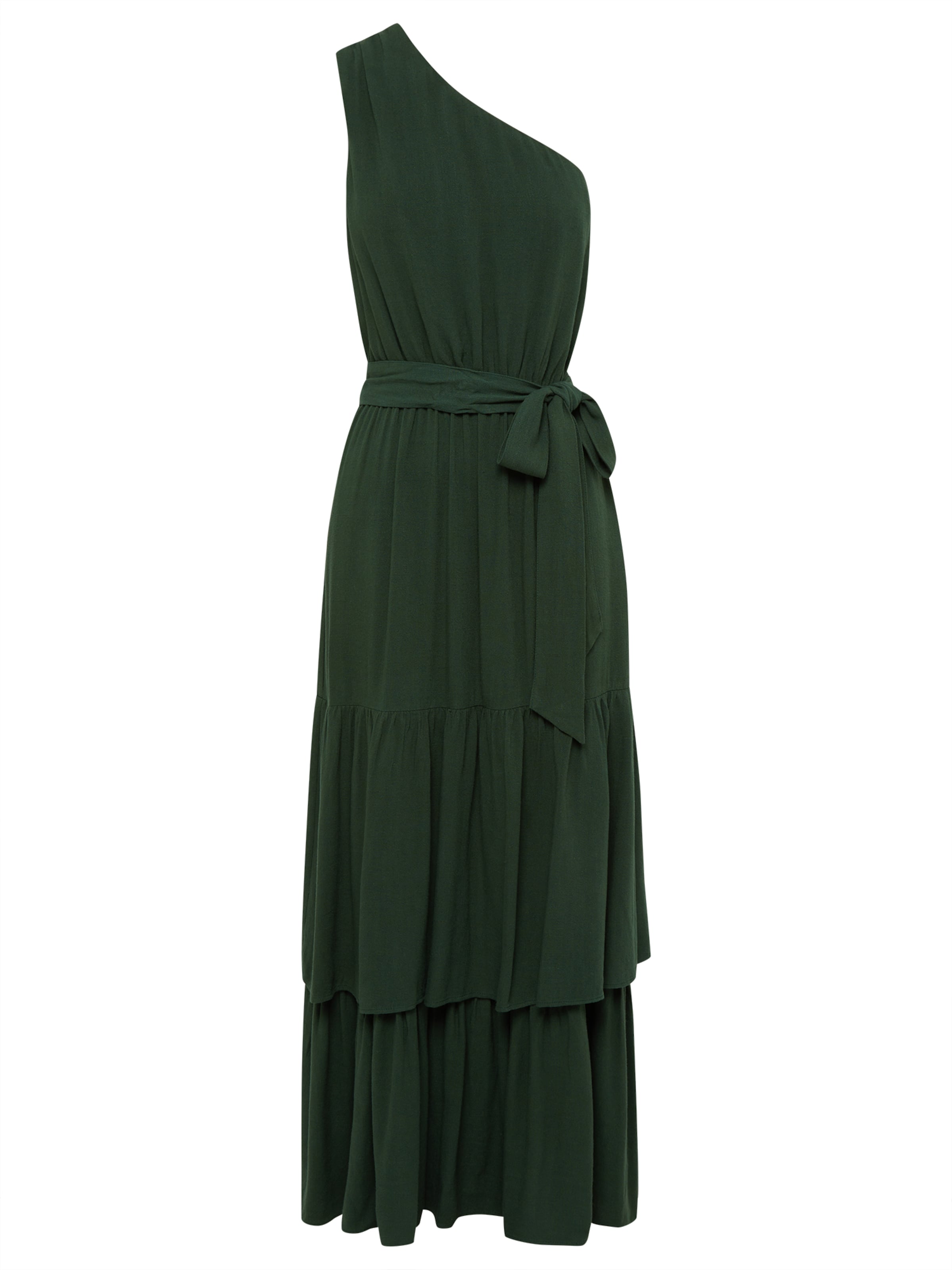 Robe Tussah en vert : devant