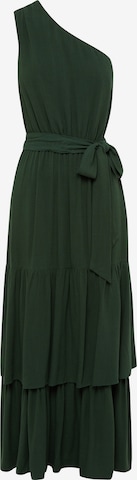 Robe Tussah en vert : devant