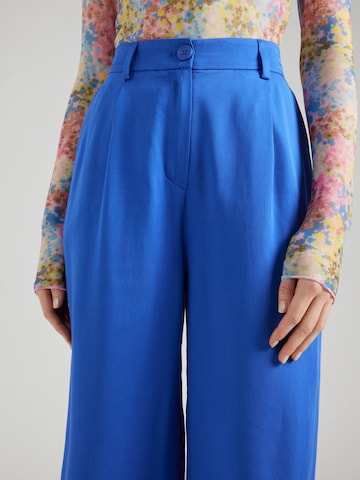 Monki Wide Leg Hose in Blau