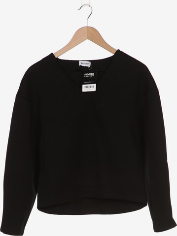 WEEKDAY Sweatshirt & Zip-Up Hoodie in L in Black: front