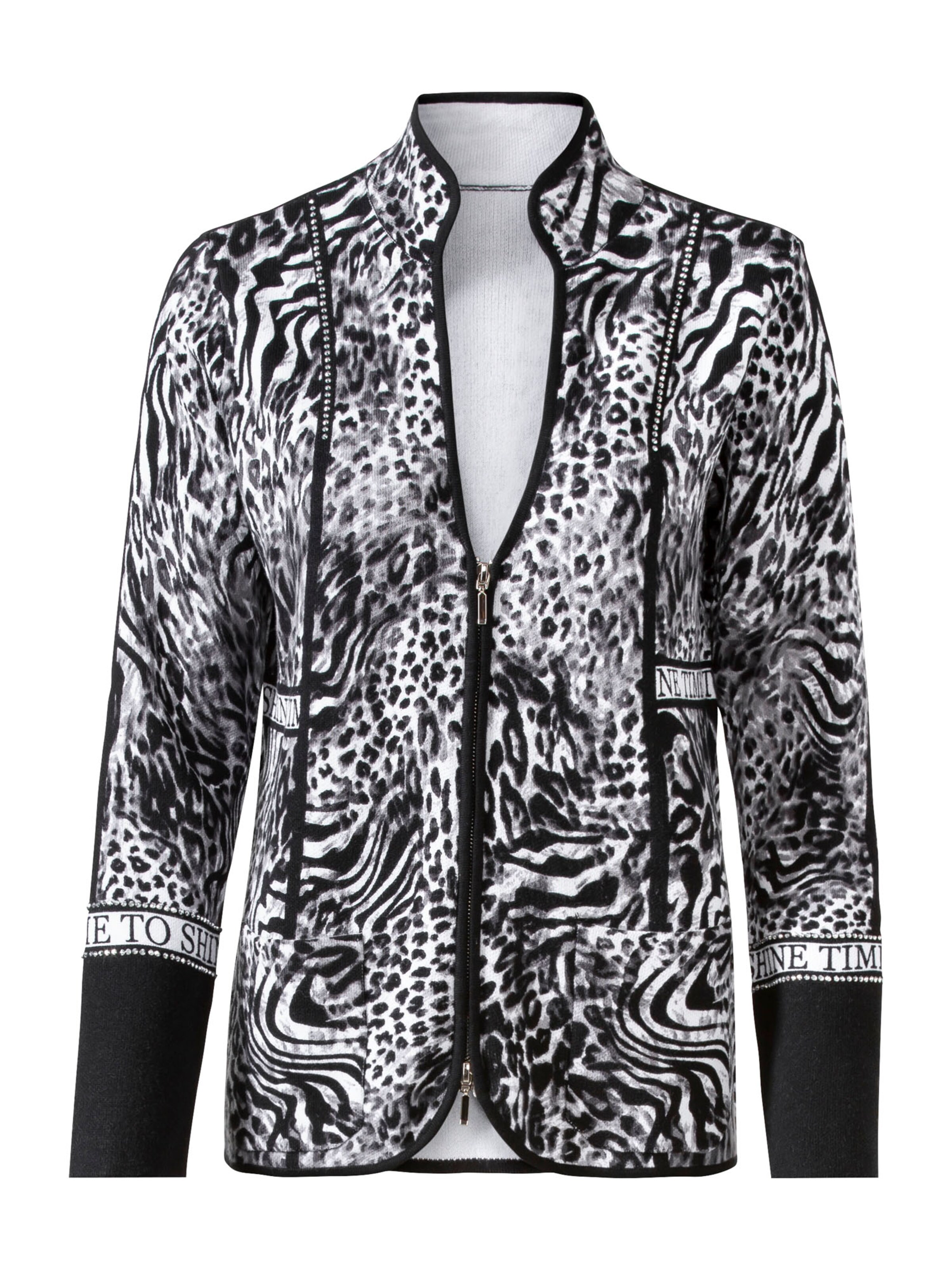 heine Плетена жилетка в черно: отпред