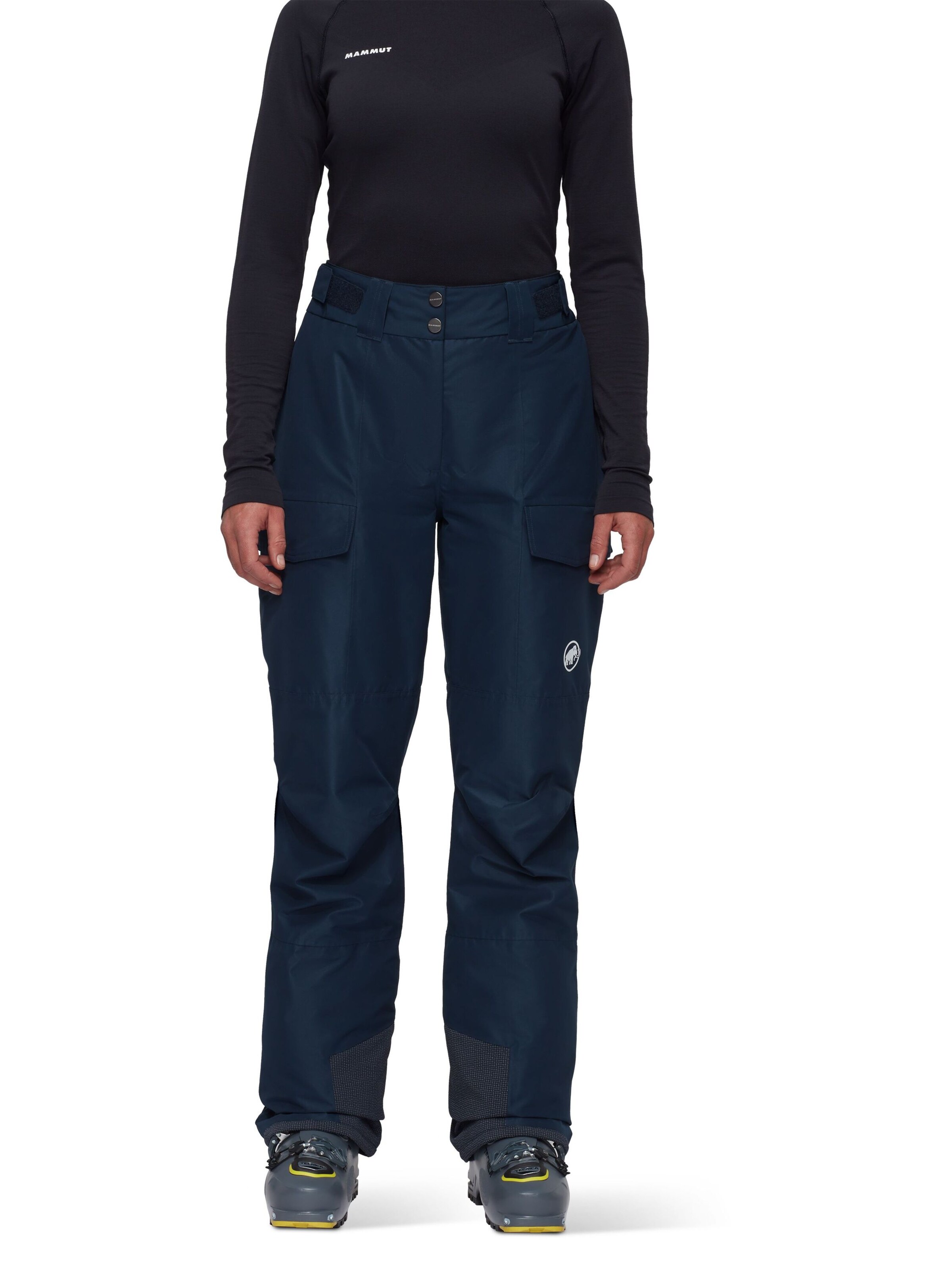 MAMMUT Regular Outdoor Pants 'Fall Line' in Blue: front