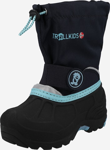 TROLLKIDS Snowboots 'Telemark' i blå: forside