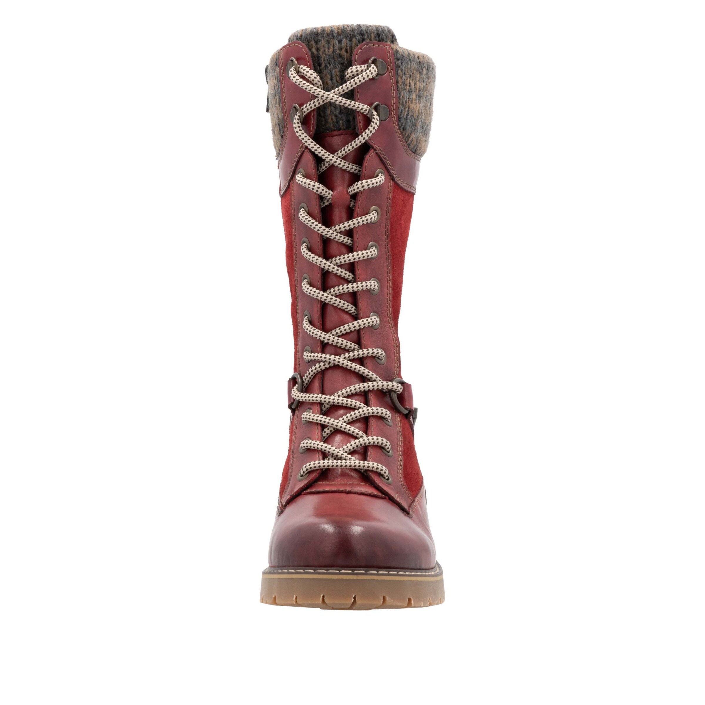 Bottes à lacets REMONTE en rouge