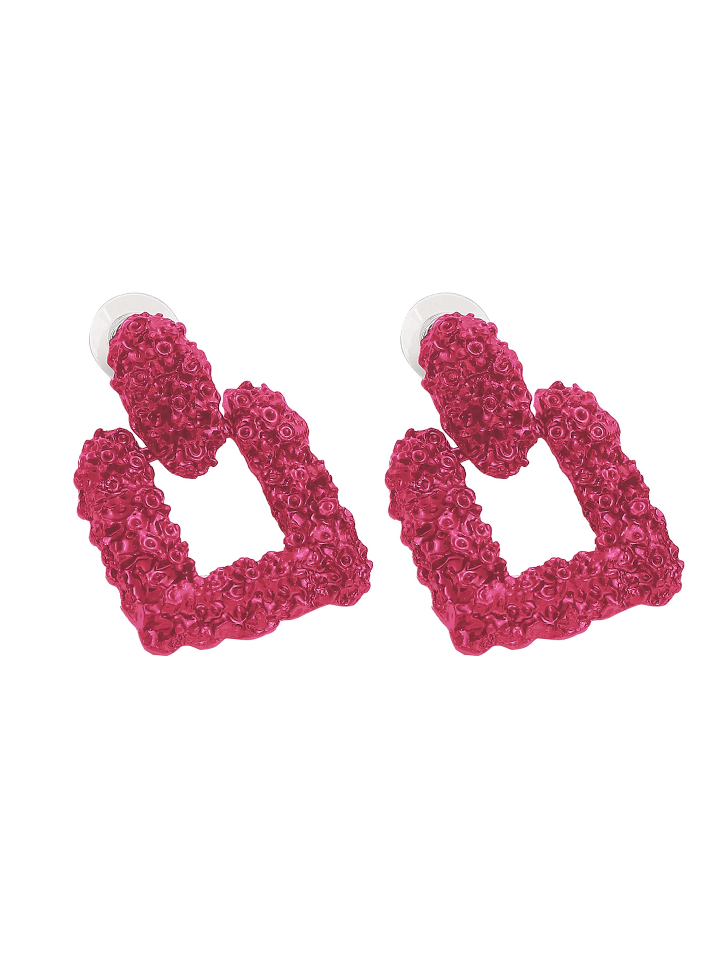 Boucles d'oreilles 'Bhatri' SOHI en rose : devant