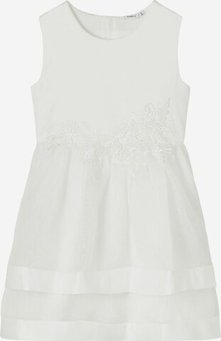 Robe 'Sachenka' NAME IT en blanc : devant