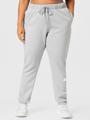 ADIDAS SPORTSWEAR Tapered Workout Pants 'Sweat' in Grey: front