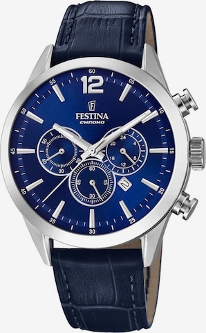 Montre à affichage analogique 'TIMELESS CHRONOGRAPH' FESTINA en bleu : devant
