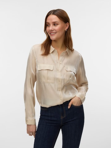 VERO MODA Blouse 'Marys' in Beige: front
