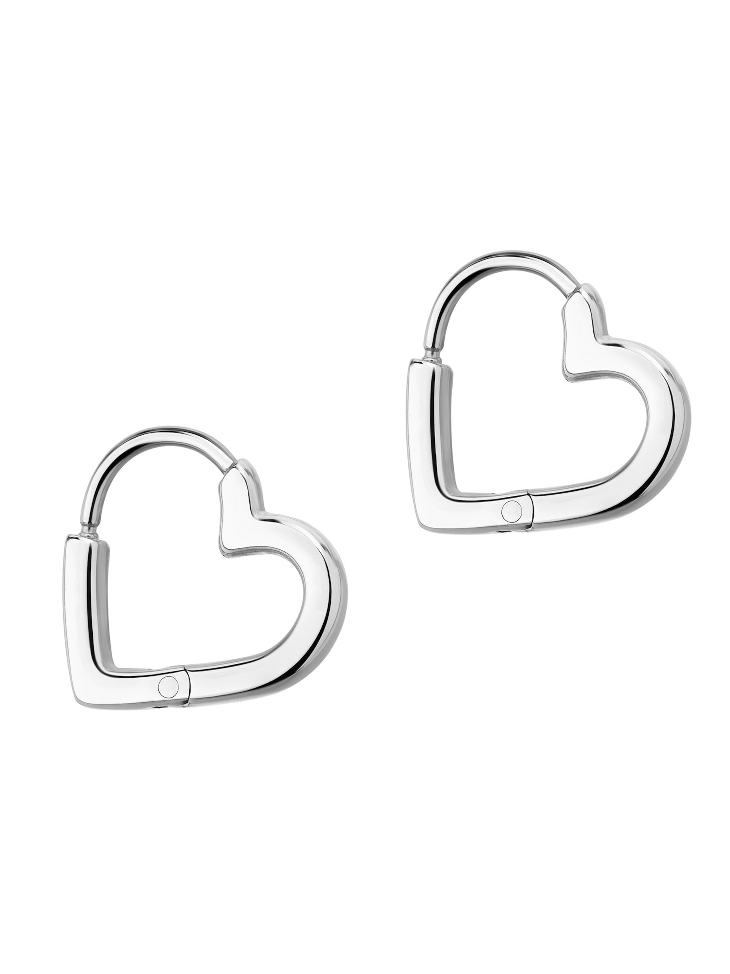 Tamaris Earrings 'The Love Heart' in Silver: front