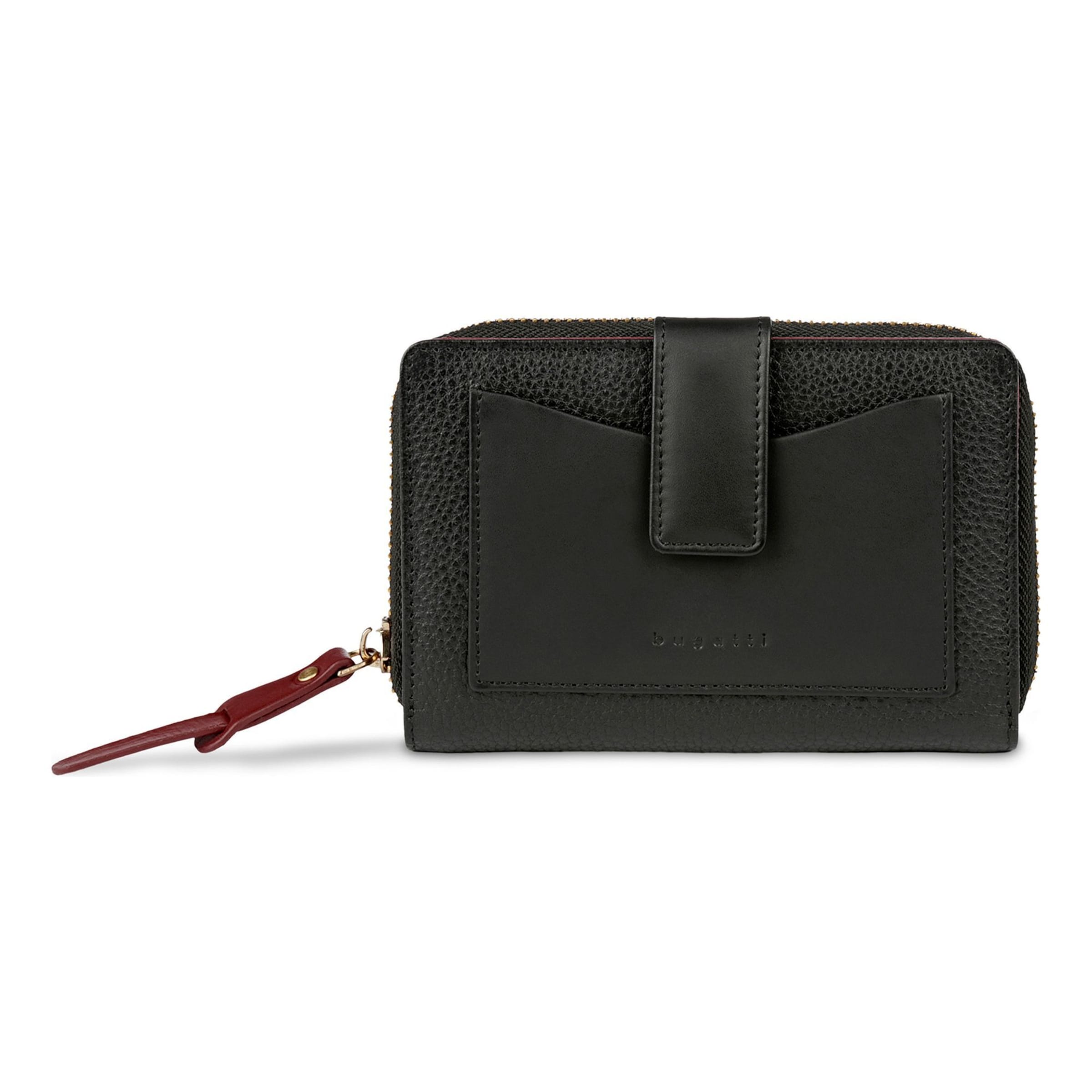 bugatti Wallet 'Viola' in Black: front