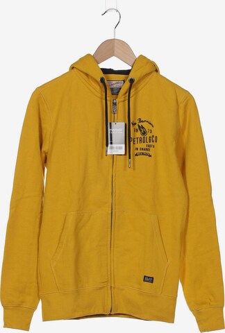 Petrol Industries Sweatshirt & Zip-Up Hoodie in XS in Yellow: front